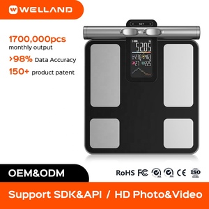 Báscula Digital Inteligente de Bioimpedancia para Medir Grasa Corporal y IMC, Pantalla de Vidrio Templado, Capacidad de 180 kg, Medición Precisa del Peso, Funciona con Batería - Product Image 1