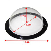 Hemisphère transparent en acrylique, couvercle anti-poussière creux, fournitures pour animaux de compagnie, nid pour chat, arbre à chat, capsule spatiale UFO, maison de couchage pour chat