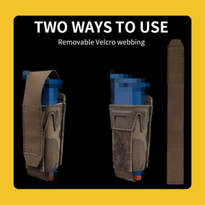 SIVI <strong>9MM</strong> Mag Pouch Agilit Style Magazine Pouch With Protective Cover Plate Quick Release MOLLE Tactical Belts Gear - Product Image 3