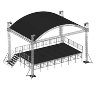Festival de música Techo Luz Evento Truss Estructura Aluminio Concierto Escenario Techo Truss Dome Tunnel Flat Arched Roof Truss System