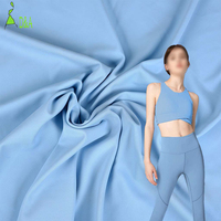 Gran oferta, 200gsm, 88% poliéster, 12% Spandex, secado rápido, transpirable, tela elástica de 4 vías, ropa deportiva de punto teñida lisa, lencería para niñas