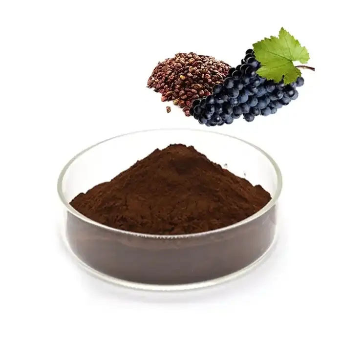 Estratto di semi d'uva puro 95% proantocianidine polifenolo antocianine in polvere estratto di semi d'uva in polvere estratto di semi d'uva