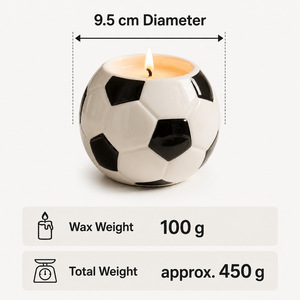 Vela Aromática Creativa de Fábrica para la Copa de Fútbol Amarilla, Taza de Café Hecha a Mano, Taza de Yeso con Diseño de Dibujos Animados, Artículos Temáticos para Fiestas de Cumpleaños - Product Image 4