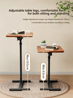 Bureau pour ordinateur portable réglable en hauteur et mobile à 360° °   Table d'étude pliable et rotative pour le bureau à domicile