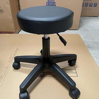 Tabouret de Barbier Moderne et Durable à Roulettes et Réglable en Hauteur, Chaise de Coiffure pour Salons de Beauté et Salons de Manucure