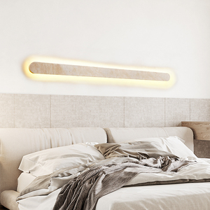 <span class=keywords><strong>Applique</strong></span> <span class=keywords><strong>murale</strong></span> LED en travertin naturel, lumière jaune chaude, lampe <span class=keywords><strong>murale</strong></span> linéaire moderne en pierre <span class=keywords><strong>pour</strong></span> chambre à coucher et salon - Product Image 3