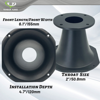 Vander Audio 2 "klaxon à gorge en aluminium boulon sur haut-parleur klaxon vis sur pilote de compression pour voiture maison Pa système Audio