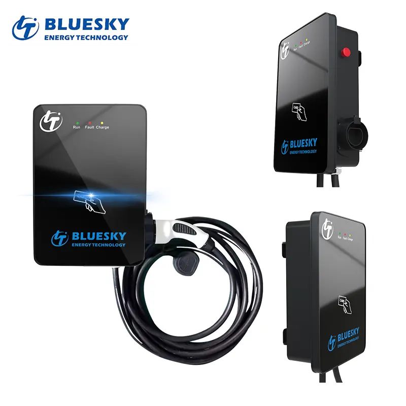 11kw AC EV Charger wall-mounted charger 3 phase ev car fast Type 2/Type 1/GB/T ev battery charger