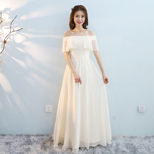 S2701F <span class=keywords><strong>Vestido</strong></span> de Dama de Honor para <span class=keywords><strong>Boda</strong></span>, Talla Grande, Estilo Largo, Color Champán, Alta Calidad, Nuevo Modelo 2022 - Product Image 2