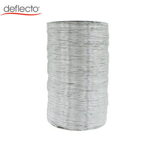 أنابيب هواء من الألومنيوم 32 قدمًا مزدوجة الطبقة أحادية أنابيب رقائق الألومنيوم المرنة خرطوم مجفف تلسكوبي غير معزول للتهوية HVAC - Product Image 2