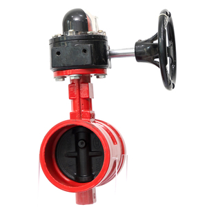 Convient pour les pipelines chimiques, les pipelines de gaz, les dépôts de pétrole, les vannes papillon à turbine rainurées antidéflagrantes pour gaz, <span class=keywords><strong>signal</strong></span> d'incendie - Product Image 1