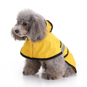 Wholesale Waterproof Large Pet Raincoat Big Dog Raincoat Yellow Dog Raincoat