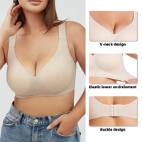 En stock, soutien-gorge Lady Eveyday, bretelles réglables, élasticité, soutien-gorge en nylon sans armatures, push-up, grande taille, soutien-gorge sans couture pour femmes
