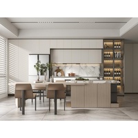 Meuble sous évier de cuisine modulaire moderne, design écologique, finition gris brillant, construction en panneaux MDF mélaminés, garantie 2 ans