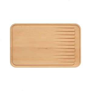 Planche à découper rectangulaire grande en bois d'acacia BS INTERNATIONAL avec poignée en bois, épaisseur 2,0 cm, durable, compatible lave-vaisselle, antidérapante - Product Image 6