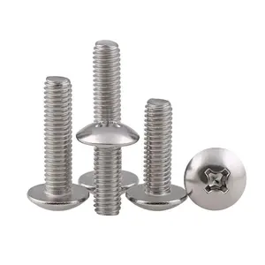 SS304 SS316 truss head cross recessed machine screw