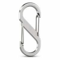 Vente en gros de mousquetons en aluminium avec logo personnalisé, petits crochets à ressort métalliques pour l'escalade