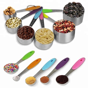 Market Bộ 10 Cốc Và Thìa Đo Lường Bộ 5 Cốc Đo Lường Bằng Thép Không Gỉ 18/8 & Thìa Bộ Cốc Và Thìa Đo Lường - Product Image 2