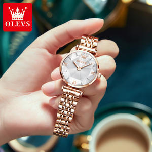 OLEVS sıcak satış Charm elbise bayanlar İzle kuvars paslanmaz çelik elmas şekli yıldızlı gökyüzü kadınlar saatler lüks izle hediye anne eşi - Product Image 4