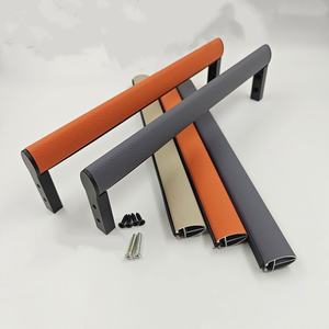 Barra Colgante Redonda de Aleación de Aluminio de Alta Gama con Montaje Superior, Diseño Desmontable de Madera/Plástico, Riel de Amortiguación Único, Duradera y Elegante - Product Image 2