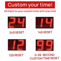 Contador Digital LED GANXIN Grande de 12 Pulgadas, Rango Editable de 0-99s, Cuenta Regresiva y Ascendente, Resistente al Agua, Reloj de 24s para Partidos de Baloncesto