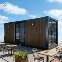 Magasin mobile préfabriqué 10 pieds 20 pieds Maison-conteneur contemporaine pour bar Café Boutique modulaire mobile Magasin de proximité
