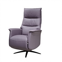 Fauteuil inclinable électrique manuel réglable en cuir, pivotant, à gravité zéro, pour la vente en gros