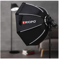 Triopo KX65cm KX90cm Speedlite Octagon Umbrella Softbox + Honeycomb Grid Softbox Flash Extérieur pour Godox V1 Speedlite