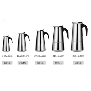 <span class=keywords><strong>Cafetera</strong></span> Moderna de <span class=keywords><strong>Acero</strong></span> <span class=keywords><strong>Inoxidable</strong></span> Estilo <span class=keywords><strong>Cafetera</strong></span> Espresso, Diseño de <span class=keywords><strong>Cafetera</strong></span> Mocha con Tapa, Juego de Espresso Italiano para Acampar en Casa - Product Image 6