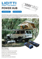 Batterie LiFePO4 12V 24V NOUVELLE Génération - Hub de Contrôle d'Alimentation Multi-prises avec Interface de Contrôle par Interrupteur