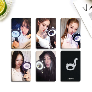 KPOP 5pcs/set MEOVV Photocard SKZ Photo Card-High Quality Customized Screen Printed Assorted Color Paper Material Gift Card