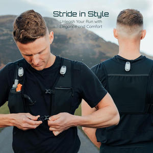 Custom Lightweight Adjustable Strap Neoprene BPA Water Bottle Phone Storage Hydration Running Vest Jogging <strong>Bag</strong> - Product Image 3