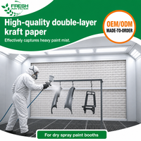 Filtre à poussière pour collecteur de peinture, papier kraft double couche de haute qualité, matériau filtrant de type V