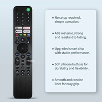 (Télécommande sans voix) Télécommande de remplacement IR RMF-TX520P pour téléviseurs Sony KD-65X80J KD-75X80J KD-85X80J XR-55A80J XR-65A80J KD-43X85J
