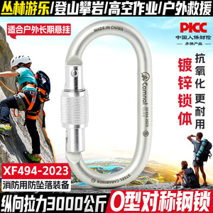 Camal Steel Carabiner XF494-2023 Locking For Climbing Mountaineering - Product Image 5