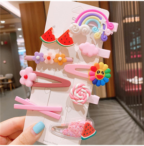 Linda chica nube Lollipop Arco Iris horquillas de Bobby Pin broches para el cabello de los niños - Product Image 4