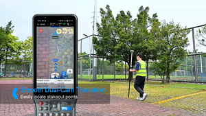 เครื่องวัดระยะเลเซอร์ความแม่นยำสูง Hi Target V600L GNSS กล้องคู่ GPS RTK ระยะ 15 กม. 1408 ช่องสัญญาณ IP68 - Product Image 3