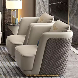 Ensemble de canapés de luxe pour salon de <span class=keywords><strong>marque</strong></span> <span class=keywords><strong>italienne</strong></span> meubles de villa grand <span class=keywords><strong>canapé</strong></span> 3 2 1 places <span class=keywords><strong>canapé</strong></span> sectionnel moderne et personnalisé en cuir - Product Image 3