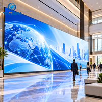 Écran LED d'intérieur TOOSEN P1.53 P1.86 P2.5 ISO9001, mur vidéo ultra-fin 7680Hz pour publicité numérique en hall d'entreprise