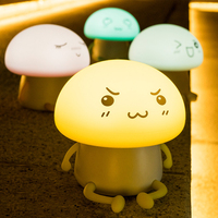 Lampe LED en Silicone en forme de champignon, joli, tactile, veilleuse, lumière de nuit, sensible à la lampe de bureau pour bébé, pour enfant