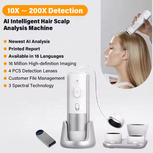 뷰티 살롱 탈모 두피 스캐너 인쇄 보고서 2025 AI 지능형 고객 파일 관리 최고의 두피 분석기 기계 - Product Image 3