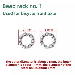 Kit de Rodamientos de Bolas para Cabezal de Horquilla Delantera de Bicicleta, Alta Precisión, Resistente, Tamaño Universal, para Bicicletas de Montaña, Carretera y Niños - Product Image 6