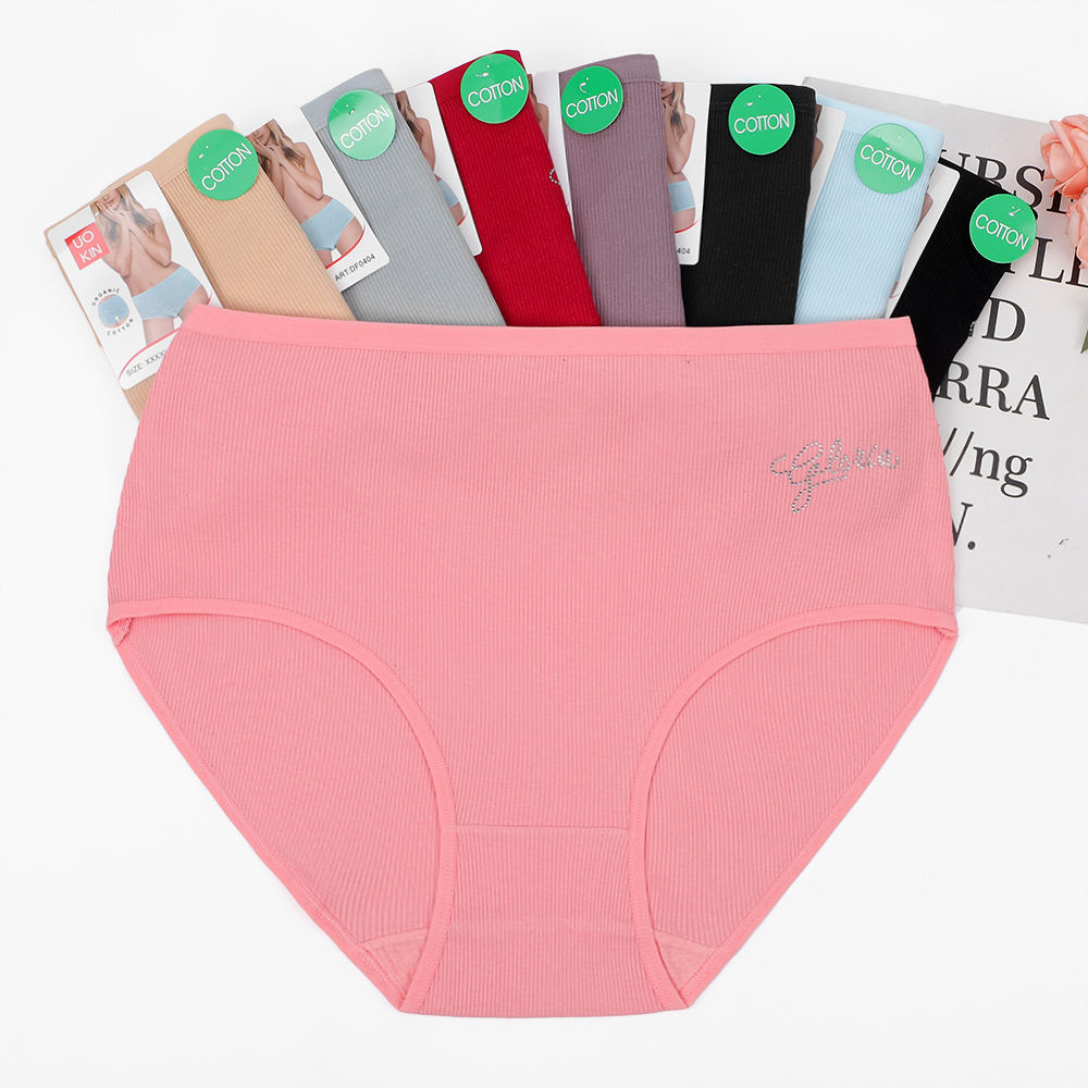 Bulk Pack Comfort Fit Women's Plus Size Briefs 12-Pack Cotton Underwear-Everyday Knitted Style (Low Price)