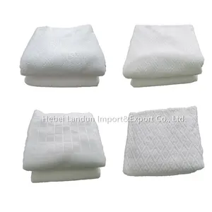 Hombres musulmanes ropa islámica microfibra Ihram Hajj toalla tamaño tela adulto Kain Ihram Hajj ropa 1 Conjunto 2 Picecs poliéster blanco