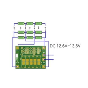 Cargador de Batería de Iones de Litio 3S 4S 40A 60A con Balanceo/Mejora de Rendimiento para 18650 26650 |   Listo para Perforar - Product Image 6