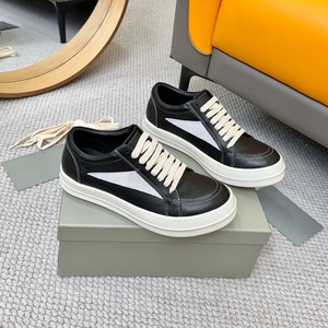 Zapatillas de Diseñador de Lujo de Caña Alta para Hombre y Mujer, Zapatos Casuales de Cuero de Calidad Original, Zapatos Deportivos de Moda de Marca Ricks - Product Image 3