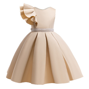 Nuevo vestido de <span class=keywords><strong>primera</strong></span> comunión para niñas, vestido de noche con estampado Formal Floral, cuello redondo, boda, fiesta de cumpleaños, <span class=keywords><strong>ropa</strong></span> de actuación para niños - Product Image 5