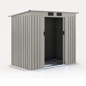 แข็งแรงทนทาน 7x4FT โครงสร้างเหล็ก prefab บ้านสำหรับกลางแจ้ง Storage Shed