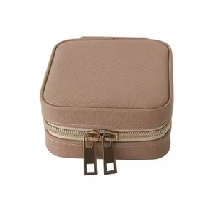 Caja de Joyería de Cuero PU Personalizada al por Mayor, con Múltiples Cajones y <span class=keywords><strong>Espejo</strong></span>, Estuche de Almacenamiento de Viaje de Lujo, Suministro Directo de Fábrica OEM - Product Image 3