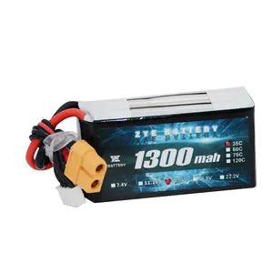Ebattery 14.8V 4S Lipo Battery 1300mah 1500mah 1800mah 2000mah 2200mah 11.1V 3S 22.2V 6S lithium polymer battery pack